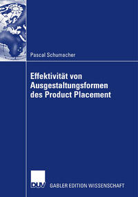 Vorderes Coverbild Effektivität von Ausgestaltungsformenen des Product Placement