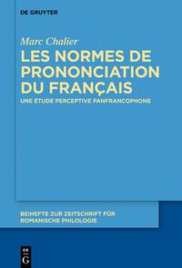 Vorderes Coverbild Les normes de prononciation du français