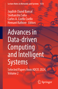Vorderes Coverbild Advances in Data-driven Computing and Intelligent Systems