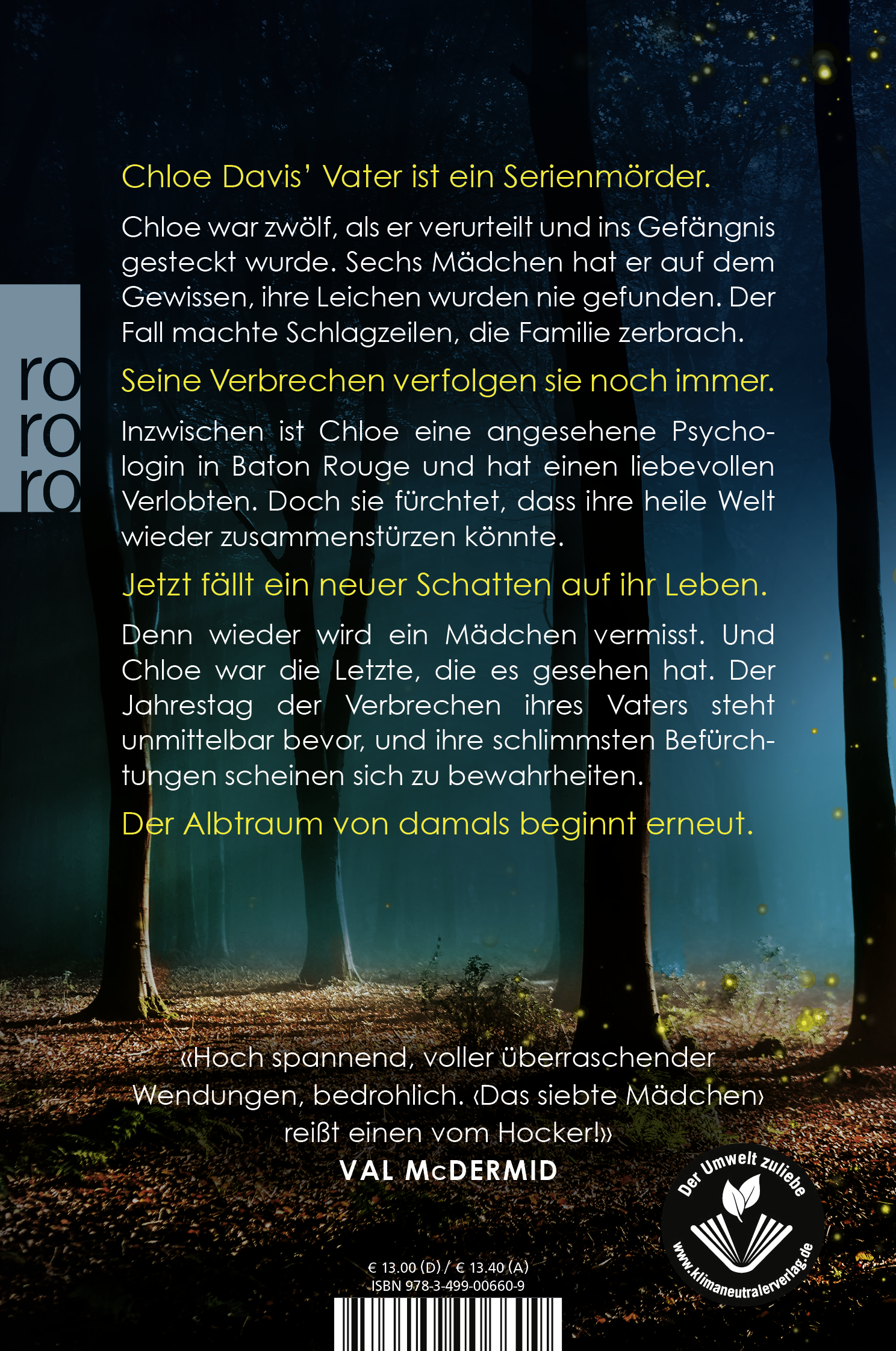 Rückseitencover Das siebte Mädchen