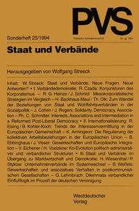 Vorderes Coverbild Staat und Verbände