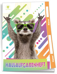 Vorderes Coverbild Trötsch Hausaufgabenheft für Schlaue Waschbär