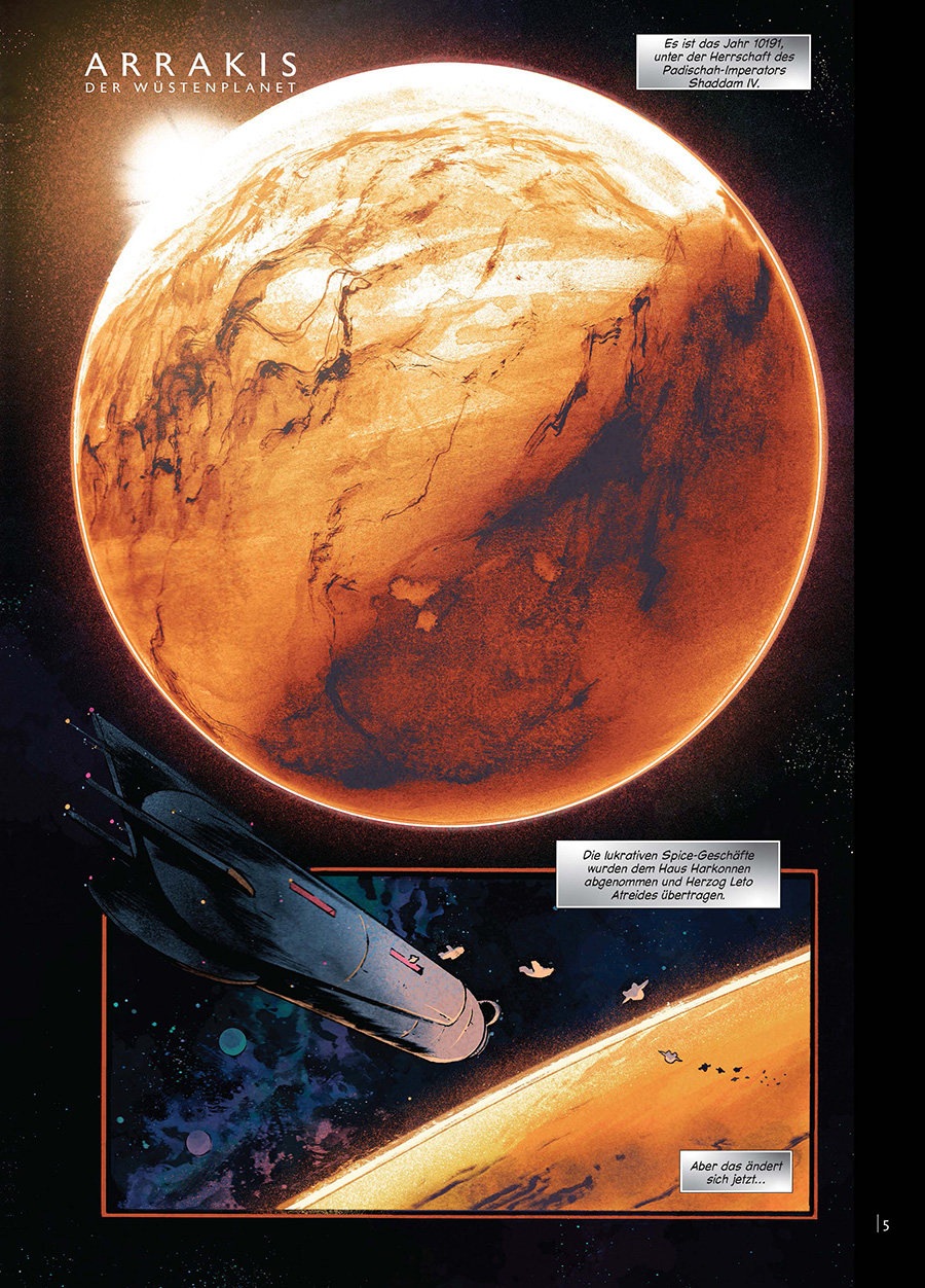 Beispielinhalt (Bild) Dune: Geschichten aus Arrakeen
