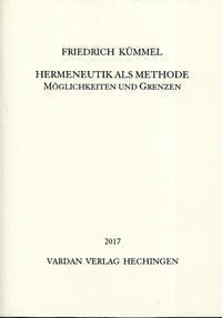 Vorderes Coverbild Hermeneutik als Methode