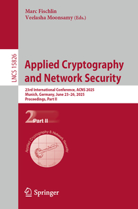 Vorderes Coverbild Applied Cryptography and Network Security