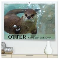 Vorderes Coverbild Otter. Frech, laut und clever (hochwertiger Premium Wandkalender 2025 DIN A2 quer), Kunstdruck in Hochglanz