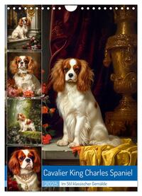 Vorderes Coverbild Cavalier King Charles Spaniel (Wandkalender 2025 DIN A4 hoch), CALVENDO Monatskalender