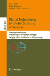 Vorderes Coverbild Digital Technologies for Global Sourcing of Services