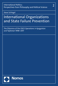 Vorderes Coverbild International Organizations and State Failure Prevention