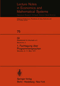 Vorderes Coverbild 1. Fachtagung über Programmiersprachen