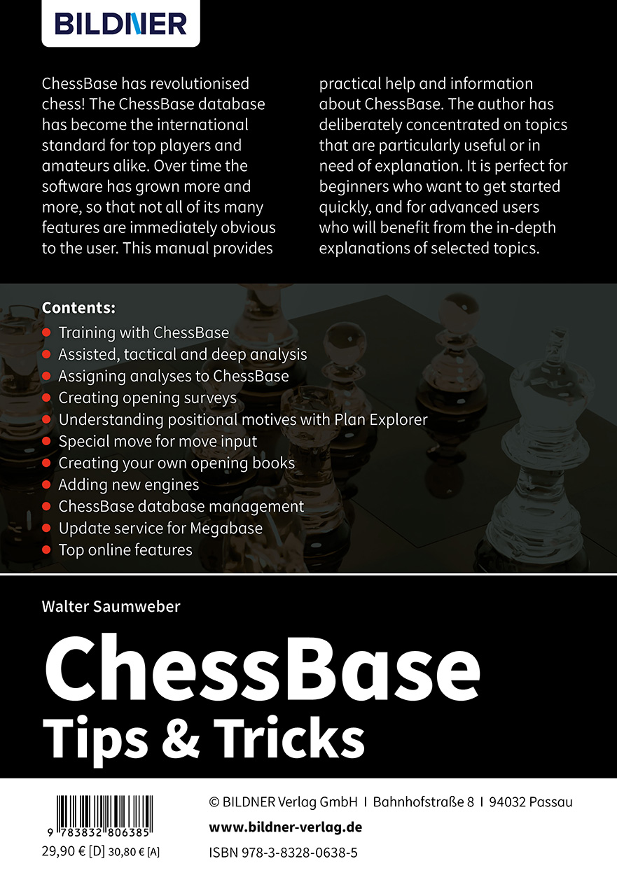 Rückseitencover ChessBase 17 - Tips and Tricks