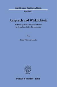 Vorderes Coverbild Anspruch und Wirklichkeit.