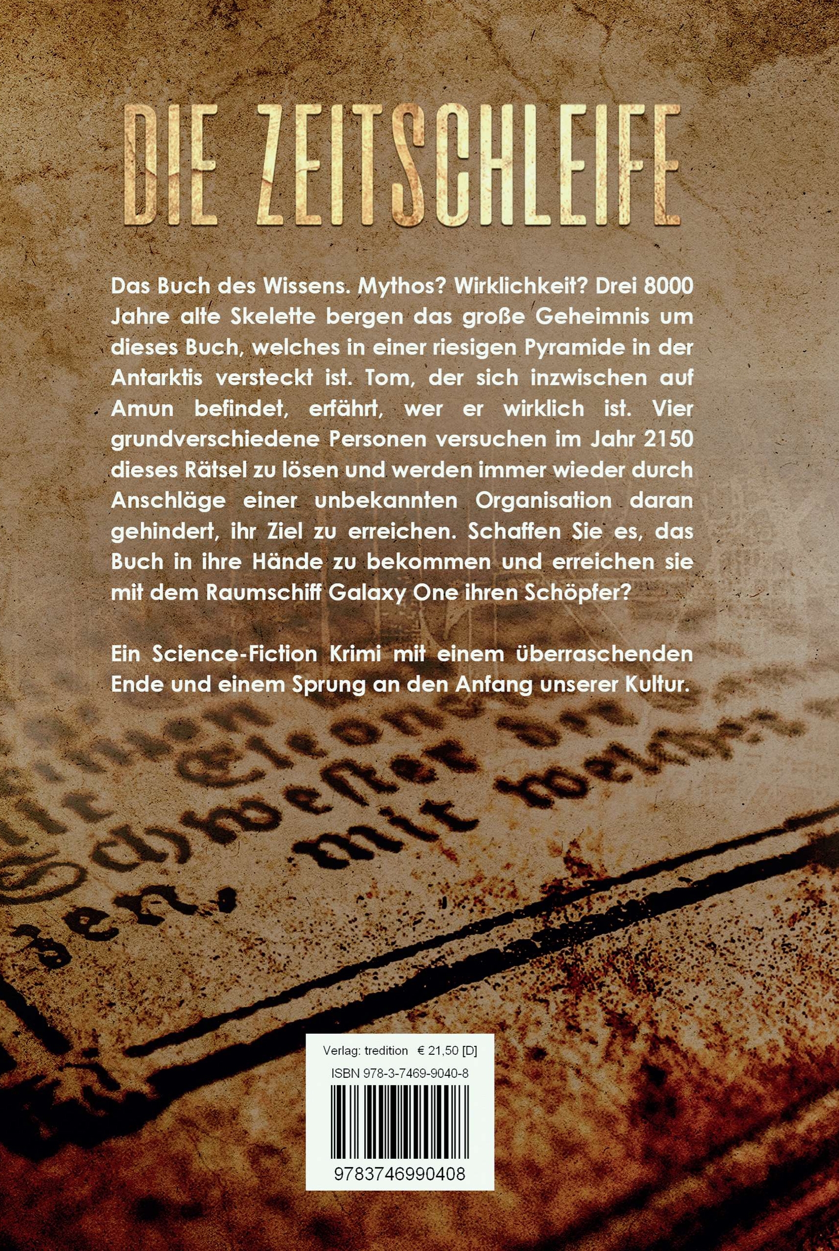 Rückseitencover Die Zeitschleife