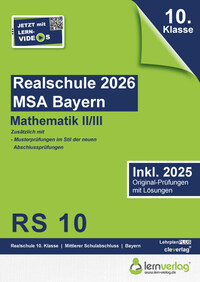 Vorderes Coverbild Original-Prüfungen Realschulabschluss Bayern 2026 Mathematik II/III