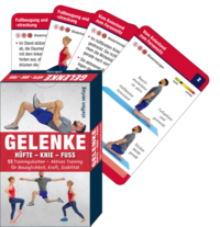 Vorderes Coverbild Trainingskarten Gelenke: Hüfte – Knie – Fuß