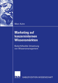 Vorderes Coverbild Marketing auf konzerninternen Wissensmärkten