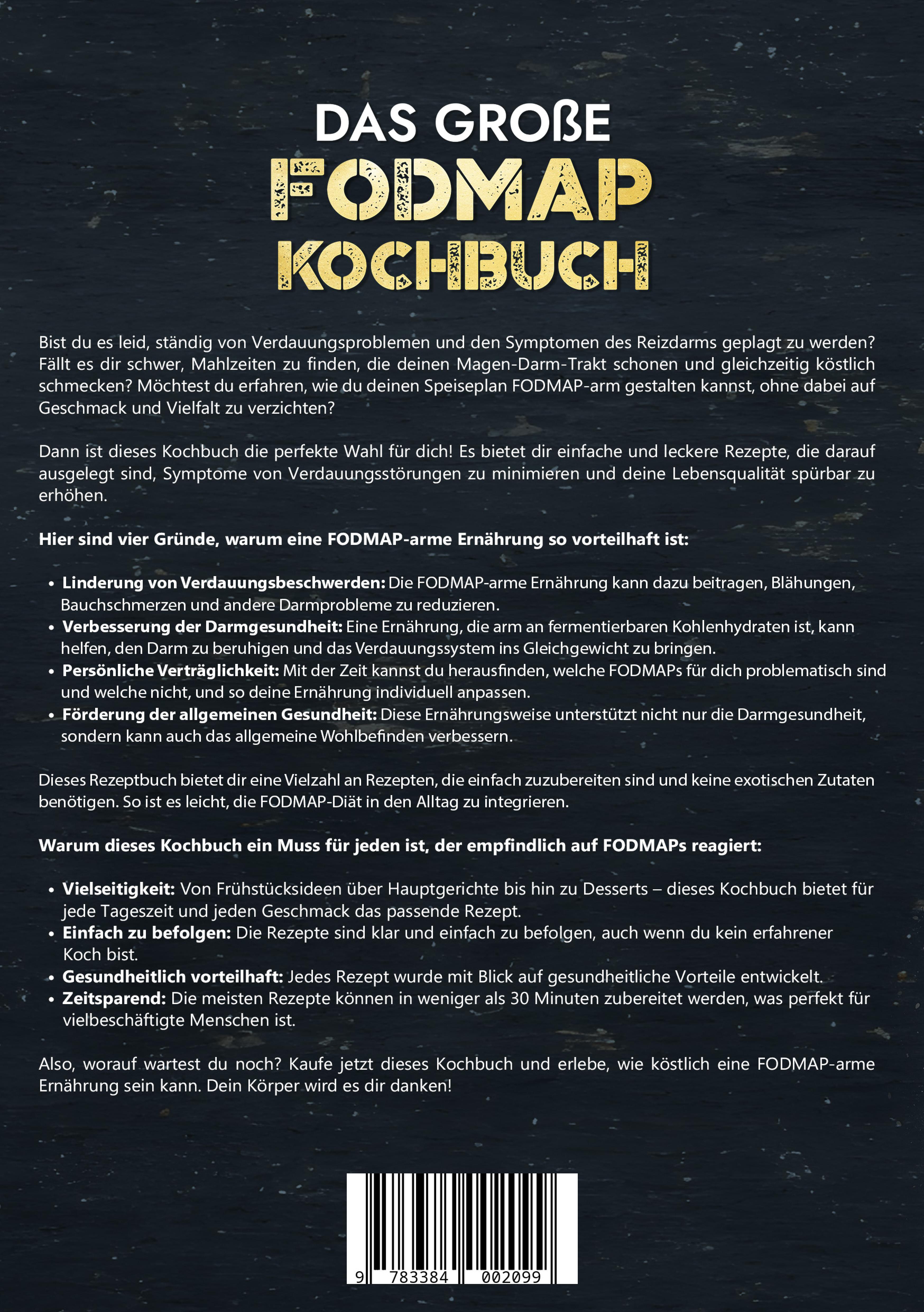 Rückseitencover Das große Fodmap Kochbuch