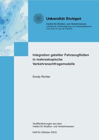 Vorderes Coverbild Integration geteilter Fahrzeugflotten in makroskopische Verkehrsnachfragemodelle