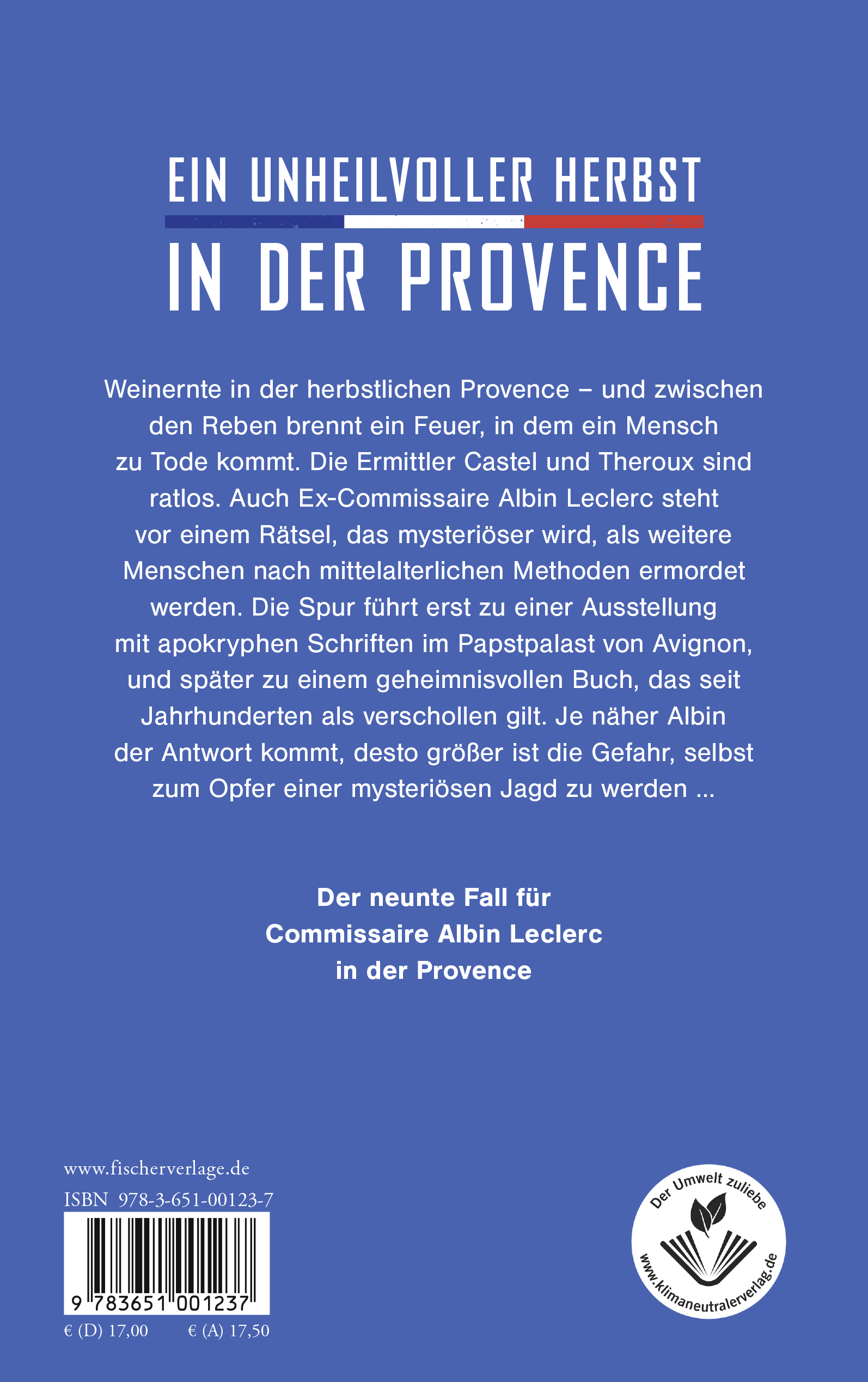 Rückseitencover Unheilvolle Provence