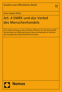 Vorderes Coverbild Art. 4 EMRK und das Verbot des Menschenhandels