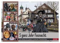 Vorderes Coverbild S ganz Johr Fasnacht (Wandkalender 2026 DIN A3 quer), CALVENDO Monatskalender