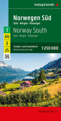 Vorderes Coverbild Norwegen Süd, Straßen- und Freizeitkarte 1:250.000, freytag & berndt