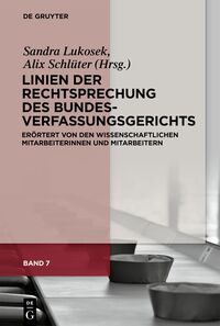 Vorderes Coverbild Linien der Rechtsprechung des Bundesverfassungsgerichts