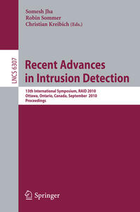 Vorderes Coverbild Recent Advances in Intrusion Detection
