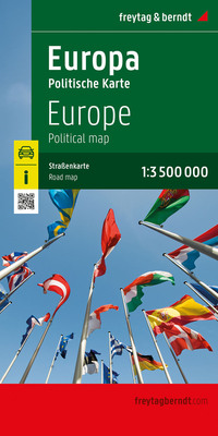 Vorderes Coverbild Europa politisch, Straßenkarte 1:3.500.000, freytag & berndt