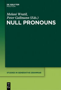 Vorderes Coverbild Null Pronouns