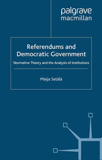 Vorderes Coverbild Referendums and Democratic Government