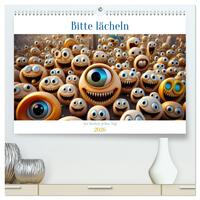 Vorderes Coverbild Bitte lächeln. Am besten jeden Tag. (hochwertiger Premium Wandkalender 2026 DIN A2 quer), Kunstdruck in Hochglanz