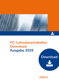 Vorderes Coverbild PC-Lohnsteuertabellen 2025 Einzelplatzversion