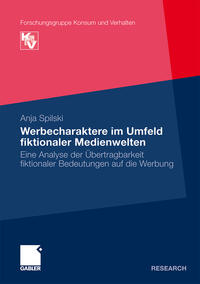 Vorderes Coverbild Werbecharaktere im Umfeld fiktionaler Medienwelten