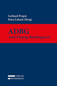 Vorderes Coverbild ADBG - Anti-Doping-Bundesgesetz