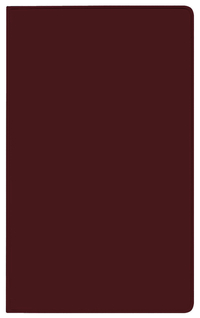 Vorderes Coverbild Taschenkalender Saturn Leporello PVC burgund 2026