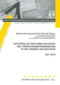 Vorderes Coverbild Aktivitäten auf dem Gebiet der Staats- und Verwaltungsmodernisierung in den Ländern und beim Bund 2011-2013