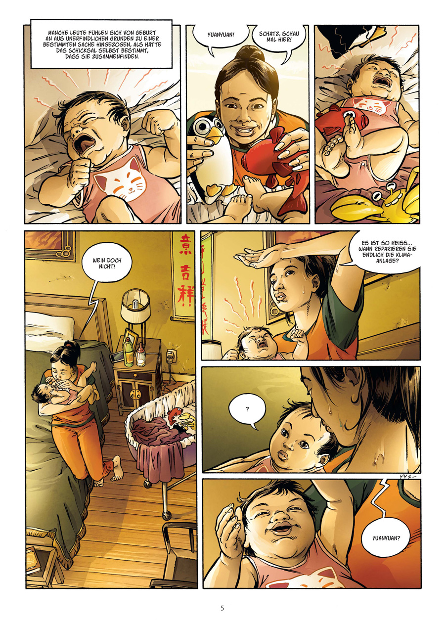 Beispielinhalt (Bild) Cixin Liu: Yuanyuans Blasen (Graphic Novel)