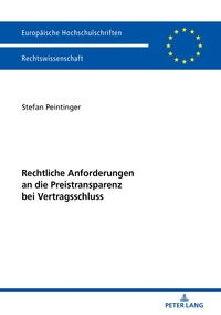 Vorderes Coverbild Rechtliche Anforderungen an die Preistransparenz bei Vertragsschluss