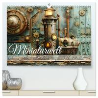 Vorderes Coverbild Miniaturwelt Faszinierend winzige Häuser im Steampunk-Stil (hochwertiger Premium Wandkalender 2026 DIN A2 quer), Kunstdruck in Hochglanz