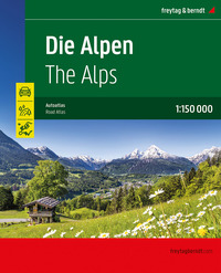 Vorderes Coverbild Die Alpen, Autoatlas 1:150.000, freytag & berndt