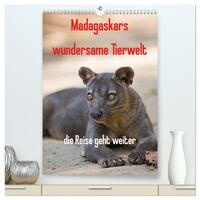 Vorderes Coverbild Madagaskars wundersame Tierwelt - die Reise geht weiter (hochwertiger Premium Wandkalender 2025 DIN A2 hoch), Kunstdruck in Hochglanz