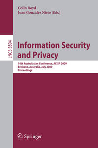 Vorderes Coverbild Information Security and Privacy