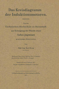 Vorderes Coverbild Das Kreisdiagramm der Induktionsmotoren