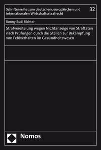 Vorderes Coverbild Strafvereitelung wegen Nichtanzeige von Straftaten nach Prüfungen durch die Stellen zur Bekämpfung von Fehlverhalten im Gesundheitswesen