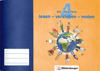 Vorderes Coverbild ABC der Tiere 4 · lesen – verstehen – malen