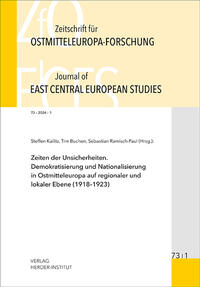 Vorderes Coverbild Zeitschrift für Ostmitteleuropa-Forschung (ZfO) 73/1 / Journal of East Central European Studies (JECES) 73/1
