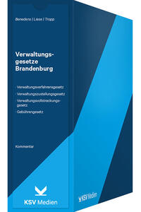 Vorderes Coverbild Verwaltungsgesetze Brandenburg