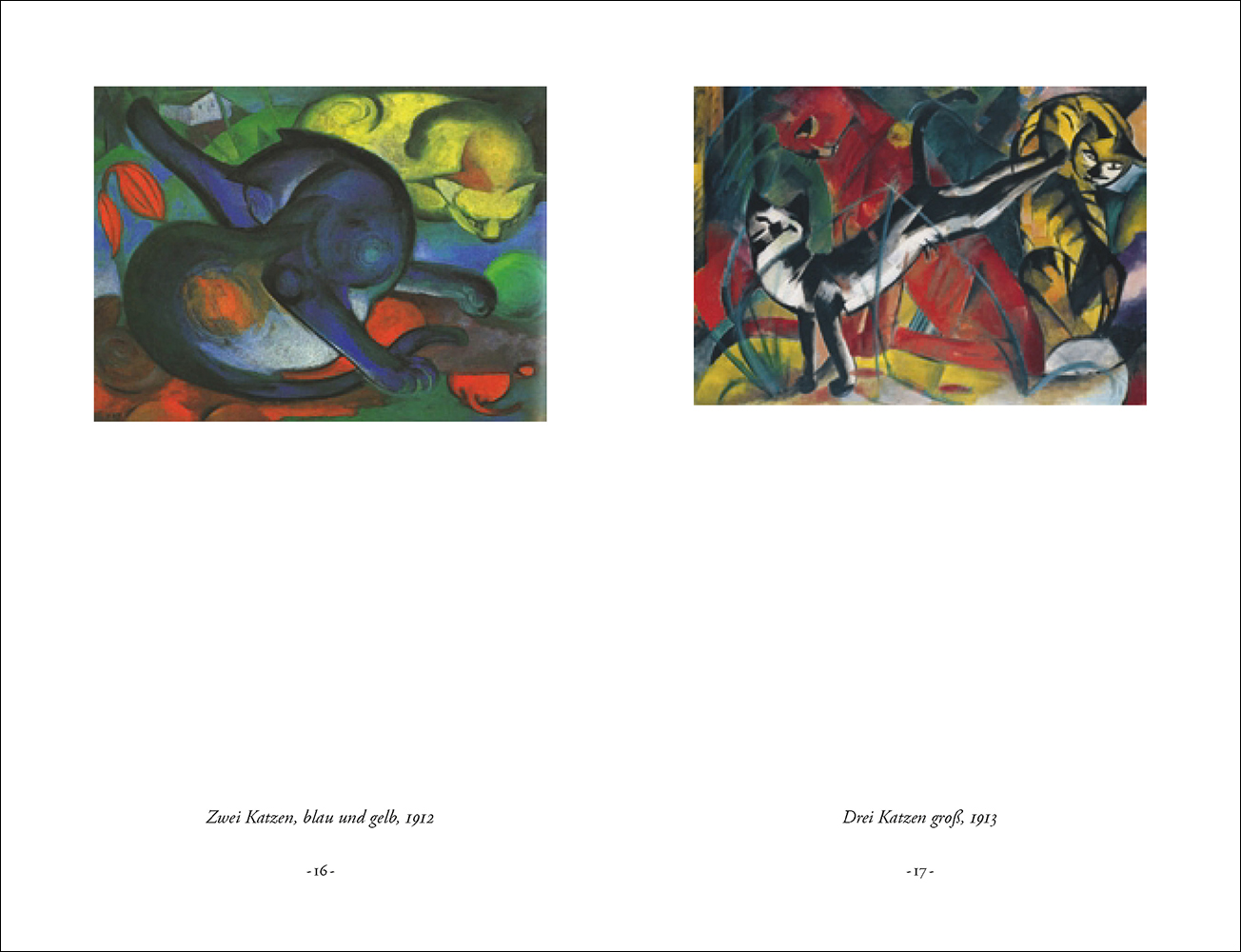 Beispielinhalt (Bild) Franz Marc Tierschicksale