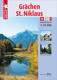 Vorderes Coverbild Wanderkarte Grächen - St. Niklaus